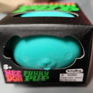 Schylling NeeDoh Funky Pup Teal Stress Toy
